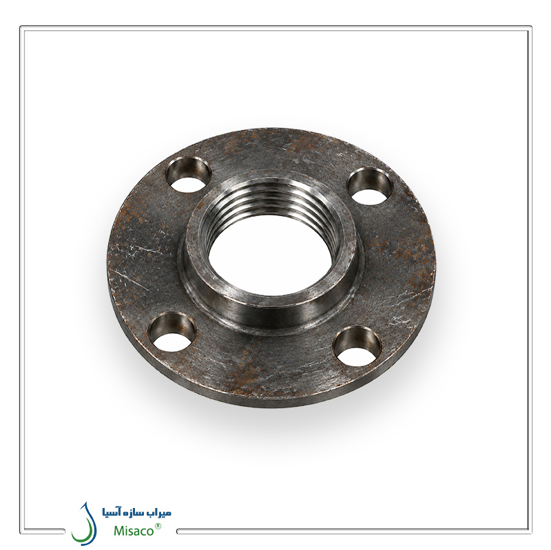 8mm flanged threaded flange فلنج رزوه ای لبه دار 8 میلیمتر
