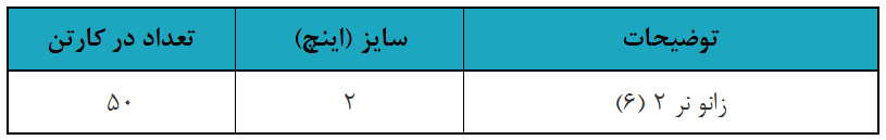 جدول زانو نر رزوه ای upvc