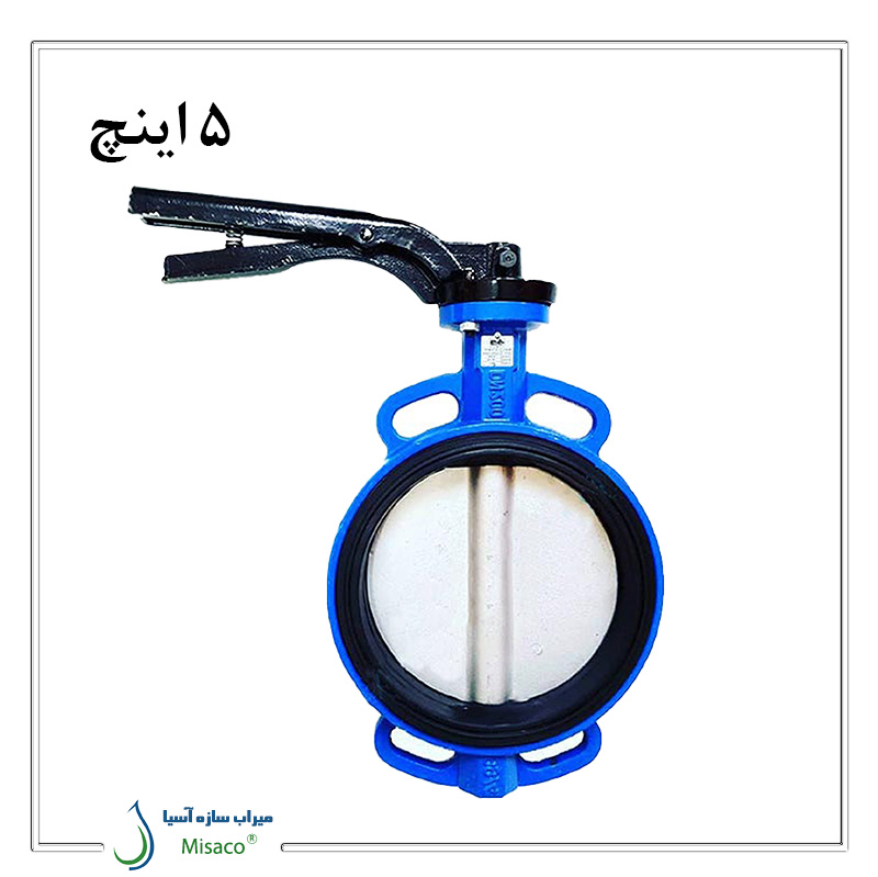 Virab 5 inch wafer valve شیر ویفری 5 اینچ ویراب