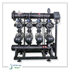 پکیج فیلتر دیسکی تمام اتوماتیک 4 واحده دوبل 130 میکرون-1