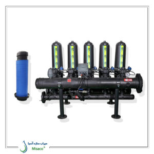 پکیج فیلتر دیسکی تمام اتوماتیک 5 واحده دوبل 50 میکرون-1