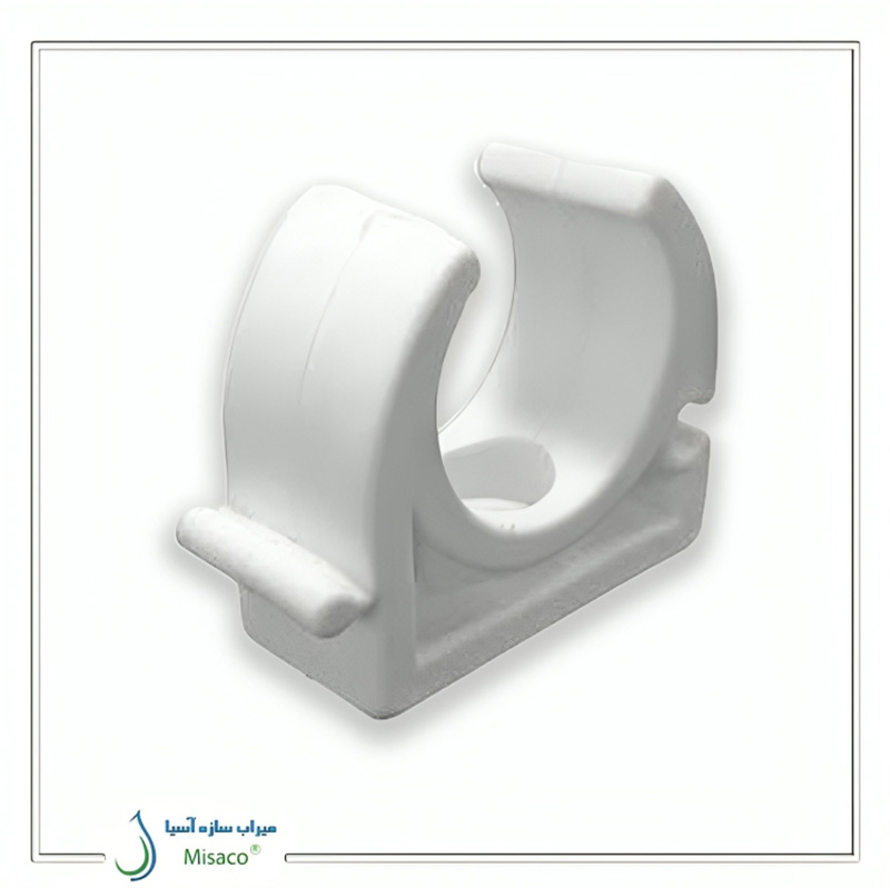 Azin single layer polypropylene pipe clamp بست لوله تک لایه پلی پروپیلن آذین