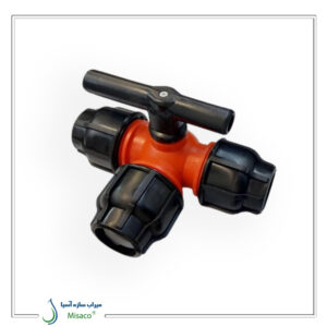شیر توپی سه راهی سه سر رابط 63 میلیمتر مزرعه-1