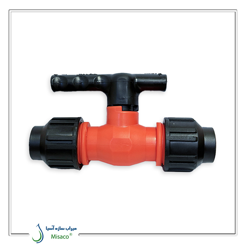 double-ended-ball valve شیر توپی دو سر رابط مزرعه