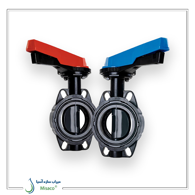 شیر پروانه ای صنعتی UPVC ویسپار